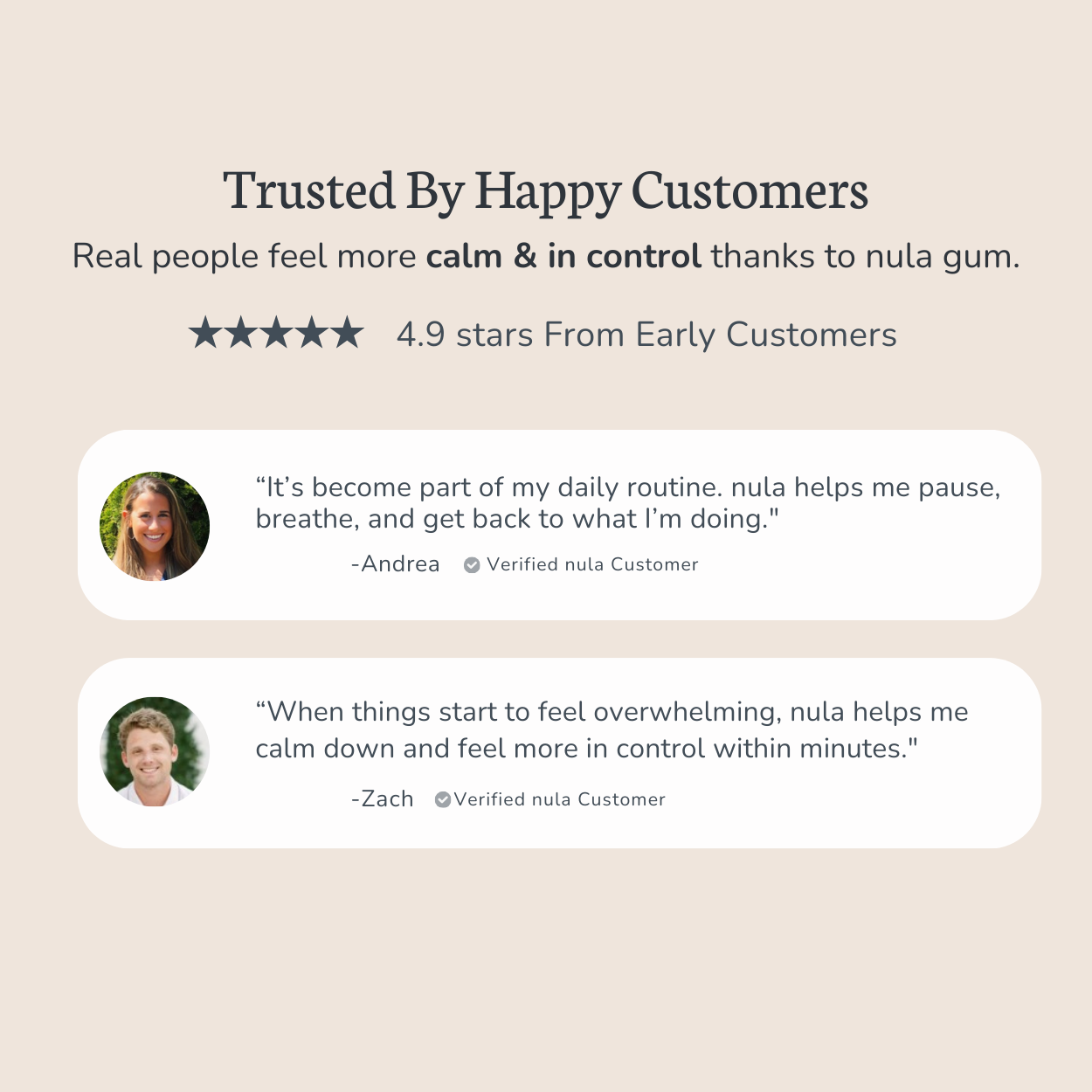 Nula Fast Calm Gum – 4 Pack