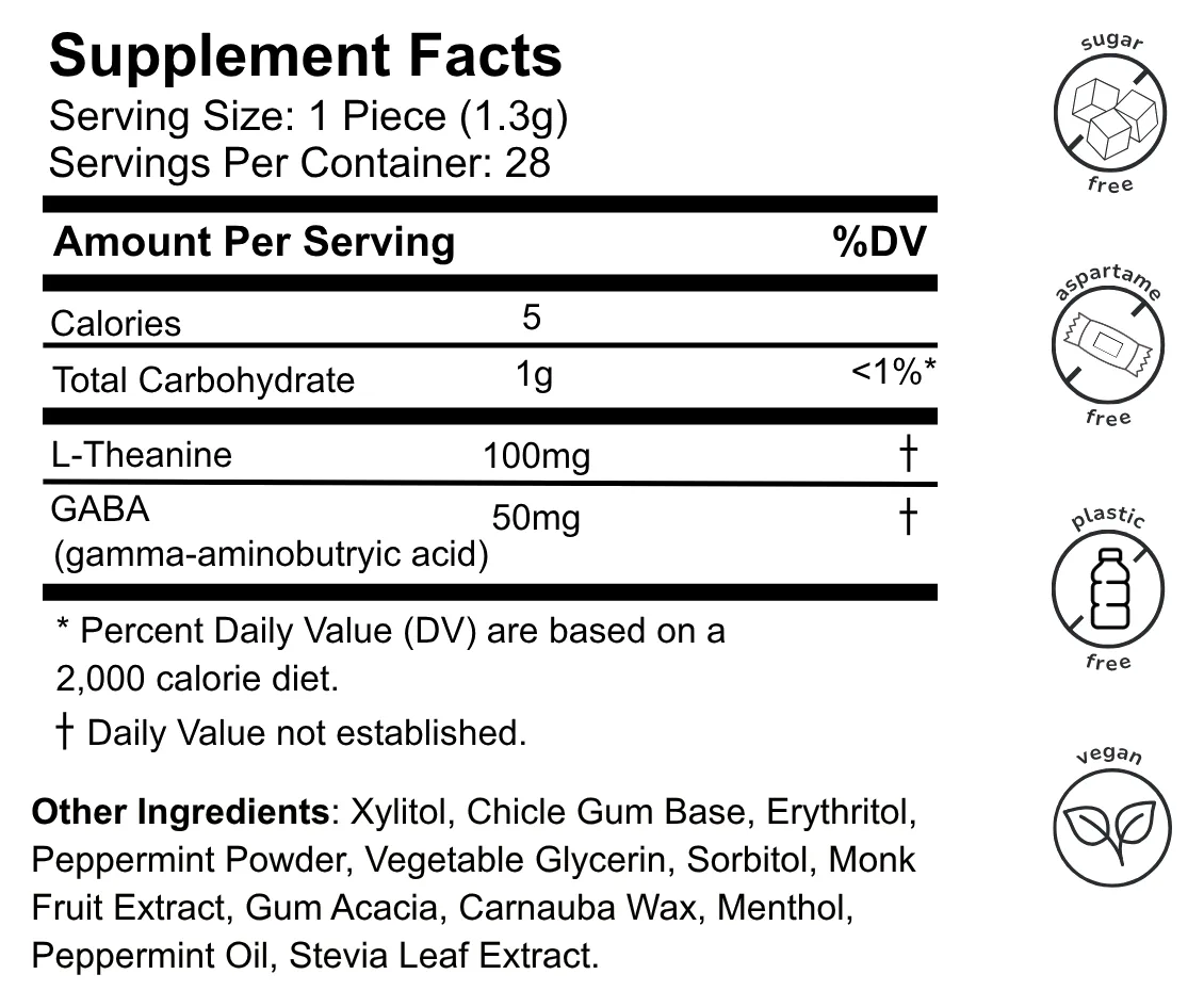 supplement facts label